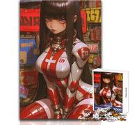Puzzle pour Adolescents de 1000 pièces, thème Anime, Fille en Combinaison de Science-Fiction, Casse-tête ludique, Jeu Familial, activités en Famille, idée Cadeau, Format 38x52cm
