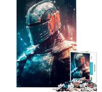 Puzzle pour Adolescents de 1000 pièces thème Chevalier épique activités Amusantes à Faire à la Maison Jeu Familial divertissant et Humoristique pour Les 14 Ans et Plus (50x75cm)