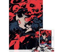 Puzzle pour Adolescents de 1000 pièces, thème Manga Horreur, décoration intérieure, Jouet Amusant, Cadeau Pratique avec Poster et fiche de Questions Assortis, Format 50x75cm
