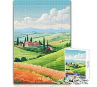 Puzzle pour Adolescents de 1000 pièces, thème Paysage Italien, Jeu éducatif Familial pour améliorer la mémoire, pour Un Père Noël Secret, Format 38x52cm.