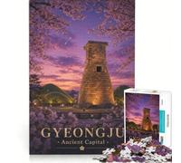Puzzle pour Adolescents de 1000 pièces, thème Voyage Gyeongju Corée, Jeu Impossible, Anti-Stress intéressant, idéal comme Cadeau 38x52cm