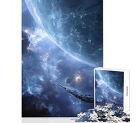 Puzzle pour Adolescents de 1000 pièces Vaisseau Spatial Pandora Exploration Décoration intérieure Jouet Cadeau de Noël Secret Jeu Familial Stimule Le Cerveau Dimensions 38x52cm