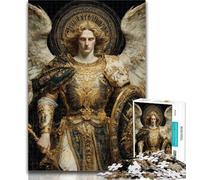 Puzzle pour Adolescents Dix Chevaliers Anges Médiévaux 1000 pièces pour Adultes, Jeu Familial, Cadeaux d'anniversaire Défi Haute Difficulté 50x75cm