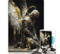 Puzzle pour Adolescents Dix Chevaliers Anges médiévaux 1000 pièces Puzzles pour Adultes et Adolescents, Jouets éducatifs, Jeux Anti-Stress, Superbes Cadeaux et Jouets 50x75cm