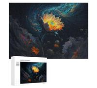 Puzzle pour Adolescents Enchanted Cosmic Bloom -1 Puzzle Adulte Anti-Stress, Cadeau d'anniversaire, Cadeaux, 300 PCS