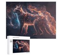 Puzzle pour Adolescents Enchanted Wolf A Mystical Creature Puzzle Adulte Anti-Stress, Cadeau d'anniversaire, Cadeaux, 500 PCS