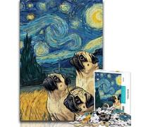 Puzzle pour Adolescents Étourneaux sous Le Ciel Nocturne 1000 pièces Puzzles pour Adultes et Adolescents Jouets éducatifs et éducatifs Jeux familiaux Améliorer l'amour Entre Les Couples 26x38cm