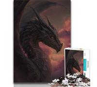 Puzzle pour Adolescents Fantasy Flying Dragon 1000 pièces, avec pièces de Formes aléatoires entièrement emboîtables pour Les Adolescents de 14 Ans et Plus 75x50cm