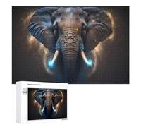 Puzzle pour Adolescents Galactic Elephant Majesty Puzzle Adulte Anti-Stress, Cadeau d'anniversaire, Cadeaux, 1000 PCS