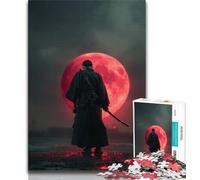 Puzzle pour Adolescents Guerrier sous la Lune de Sang 1000 pièces pour Adultes et Adolescents Jouets éducatifs Jeux Anti-Stress liste de souhaits avec Père Noël (38x26cm)