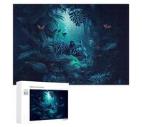 Puzzle pour Adolescents Jungle Shadows A Tiger's Rest Puzzle Adulte Anti-Stress, Cadeau d'anniversaire, Cadeaux, 300 PCS