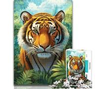 Puzzle pour Adolescents Jungle Tiger, 1 000 pièces, idéal comme Cadeau pour Toute la Famille à partir de 14 Ans, 50x75cm