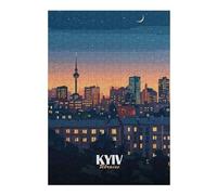 Puzzle pour Adolescents Kyiv, Ukraine Cityscape at Night Puzzle, Jouet, Décoration Murale, Analyse Et Logique, Activités Ludiques À La Maison, 38x26cm/1000pcs