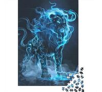 Puzzle pour Adolescents - Lion coloré - 1000 pièces - Puzzle en Papier pour Adultes et Adolescents à partir de 18 Ans 38 x 26 cm