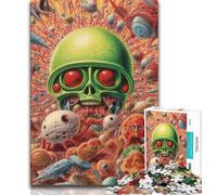 Puzzle pour Adolescents Ménagerie martienne 1000 pièces pour Adultes et Adolescents Jouet éducatif et décompressant Cadeau d'anniversaire (26x38cm)
