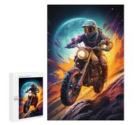 Puzzle pour Adolescents Motorcycle in Space Puzzle Adulte Anti-Stress, Cadeau d'anniversaire, Cadeaux, 1000 PCS