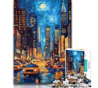 Puzzle pour Adolescents New York Cityscape 1000 pièces Puzzle pour Adultes et Adolescents, entraînez Votre Cerveau et Vos Mains Cadeaux pour Amis et Famille 26x38cm