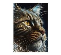 Puzzle pour Adolescents Paint Expression Cat Puzzle pour Adultes Jeux Amusants Améliore La Mémoire Activités Amusantes À La Maison, 38x26cm/1000pcs
