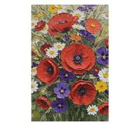 Puzzle pour Adolescents Poppy and Daisy Bouquet Puzzle, Jouet, Décoration Murale, Analyse Et Logique, Activités Ludiques À La Maison, 75x50cm/1000pcs