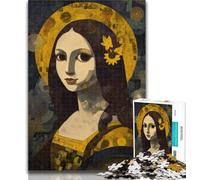 Puzzle pour Adolescents, Puzzle Abstrait Mona Lisa, 1 000 pièces, Jouet éducatif Anti-Stress, idéal comme Cadeau, 50x75cm