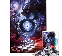 Puzzle pour Adolescents Puzzle de 1000 pièces Échiquier du Destin » Jeu de détente pour Adultes Assemblage de Motifs Cadeau Unique d'anniversaire ou de Noël (Dimensions 38x26cm)