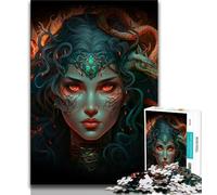 Puzzle pour Adolescents Reine du Feu 1000 pièces pour Adolescents et Adultes Anti-Stress défi Difficile renforce l'amour Entre Couples (50x75cm)