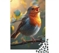 Puzzle pour Adolescents Robin Bird 1000 pièces Puzzles en Bois pour Adultes et Adolescents de 18 Ans et Plus Meilleur Cadeau pour Adultes et 1000 pièces (75 x 50 cm)