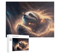 Puzzle pour Adolescents Sloth in Cosmic Embrace Puzzle Adulte Anti-Stress, Cadeau d'anniversaire, Cadeaux, 500 PCS