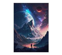 Puzzle pour Adolescents Stellar Twilight Galaxy Puzzle pour Adultes Jeux Amusants Améliore La Mémoire Activités Amusantes À La Maison, 38x26cm/1000pcs