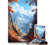 Puzzle pour Adolescents The Emberfall Pass 1000 pièces Stimule la mémoire Activité à Domicile Motif à Assembler 38x26cm