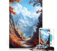 Puzzle pour Adolescents The Emberfall Pass 1000 pièces Stimule la mémoire Activité à Domicile Motif à Assembler 38x26cm