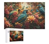 Puzzle pour Adolescents Tropical Birds in Paradise Puzzle Adulte Anti-Stress, Cadeau d'anniversaire, Cadeaux, 1000 PCS