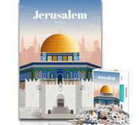 Puzzle pour Adolescents Voyage à Jérusalem 1000 pièces, Cadeau pour Adultes, Jeu Stimulant, idéal comme Cadeau pour Toute la Famille 75x50cm
