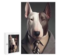 Puzzle pour Adolescents1000 PCS Bull Terrier Suit Business Puzzle pour Adultes - Jeux Amusants Et Stimulants - Offrez-Le en Cadeau À Toute La Famille 1000 PCS