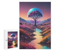Puzzle pour Adolescents1000 PCS Magical River Tree Bubble Puzzle pour Adultes - Jeux Amusants Et Stimulants - Offrez-Le en Cadeau À Toute La Famille 1000 PCS