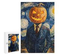Puzzle pour Adolescents1000 PCS Pumpkin Head in Starry Night Puzzle pour Adultes - Jeux Amusants Et Stimulants - Offrez-Le en Cadeau À Toute La Famille 1000 PCS