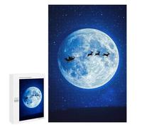 Puzzle pour Adolescents1000 PCS Santas Sleigh on Christmas Eve Puzzle pour Adultes - Jeux Amusants Et Stimulants - Offrez-Le en Cadeau À Toute La Famille 1000 PCS