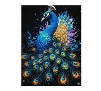 Puzzle pour Adolescents1000pcs(52x38cm) Magical Peacock Artwork Puzzle pour Adultes - Jouets Anti-Stress - Vacances À La Maison - Tuer Le Temps - Cadeaux Anti-Stress 1000pcs(52x38cm)