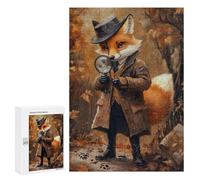 Puzzle pour Adolescents300 PCS Fox Detective Puzzle pour Adultes - Jeux Amusants Et Stimulants - Offrez-Le en Cadeau À Toute La Famille 300 PCS