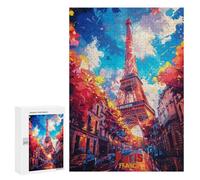 Puzzle pour Adolescents300 PCS Paris Art Puzzle pour Adultes - Jeux Amusants Et Stimulants - Offrez-Le en Cadeau À Toute La Famille 300 PCS