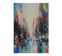 Puzzle pour Adolescents38x26cm/1000pcs Big Apple Mirage Puzzle pour Adultes - Jouets Anti-Stress - Analyse Et Logique - Cadeaux pour Réduire Le Stress 38x26cm/1000pcs