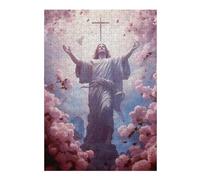 Puzzle pour Adolescents38x26cm/1000pcs Christ Poster Catholic 5 Casse-tête pour Adolescents - Décoration Murale pour Anniversaire, Noël 38x26cm/1000pcs