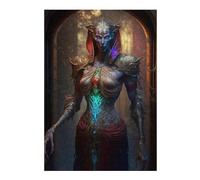 Puzzle pour Adolescents38x26cm/1000pcs Elven Queen of Shadows Puzzle pour Adultes, Décoration Murale, Cadeau d'anniversaire Idéal pour Toute La Famille 38x26cm/1000pcs