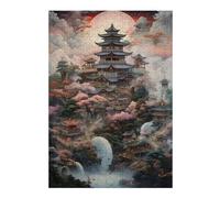 Puzzle pour Adolescents38x26cm/1000pcs Fantasy Forest in Japan Casse-tête pour Adolescents - Décoration Murale pour Anniversaire, Noël 38x26cm/1000pcs