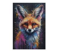 Puzzle pour Adolescents38x26cm/1000pcs Fennec Fox Painting Puzzle pour Adultes - Jeu De Réflexion - Cadeau d'anniversaire - Cadeau Anti-Stress 38x26cm/1000pcs