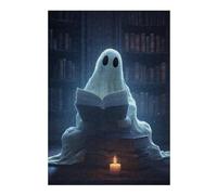 Puzzle pour Adolescents38x26cm/1000pcs Ghost in The Library Puzzle pour Adultes - Jouets Anti-Stress - Analyse Et Logique - Cadeaux pour Réduire Le Stress 38x26cm/1000pcs