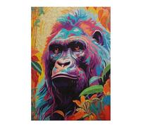 Puzzle pour Adolescents38x26cm/1000pcs Gorilla Eyecatching Puzzle pour Adultes - Jouets Anti-Stress - Analyse Et Logique - Cadeaux pour Réduire Le Stress 38x26cm/1000pcs