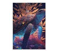 Puzzle pour Adolescents38x26cm/1000pcs Magical Sea Turtle Puzzle pour Adultes, Décoration Murale, Cadeau d'anniversaire Idéal pour Toute La Famille 38x26cm/1000pcs