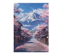 Puzzle pour Adolescents38x26cm/1000pcs Pastel Fuji Mountain Casse-tête pour Adolescents - Décoration Murale pour Anniversaire, Noël 38x26cm/1000pcs