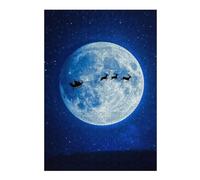 Puzzle pour Adolescents38x26cm/1000pcs Santas Sleigh on Christmas Eve Casse-tête pour Adolescents - Décoration Murale pour Anniversaire, Noël 38x26cm/1000pcs